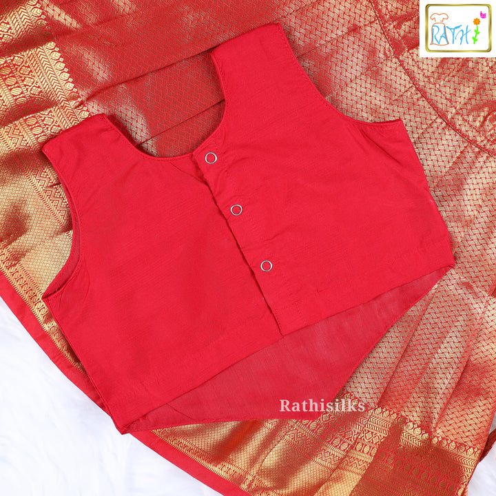Traditional Mangalagiri Cotton Pavadai Set