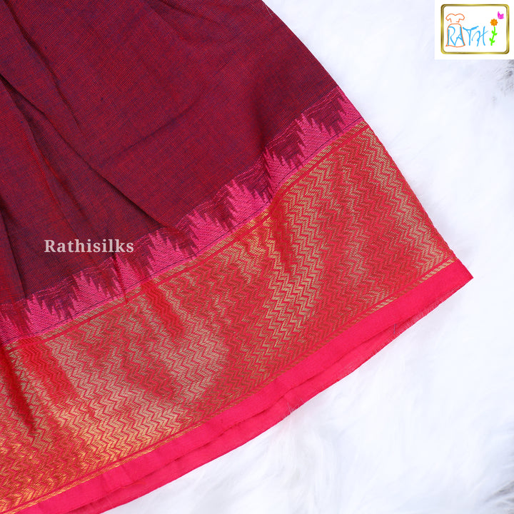 Elegant Mangalagiri Cotton Frock