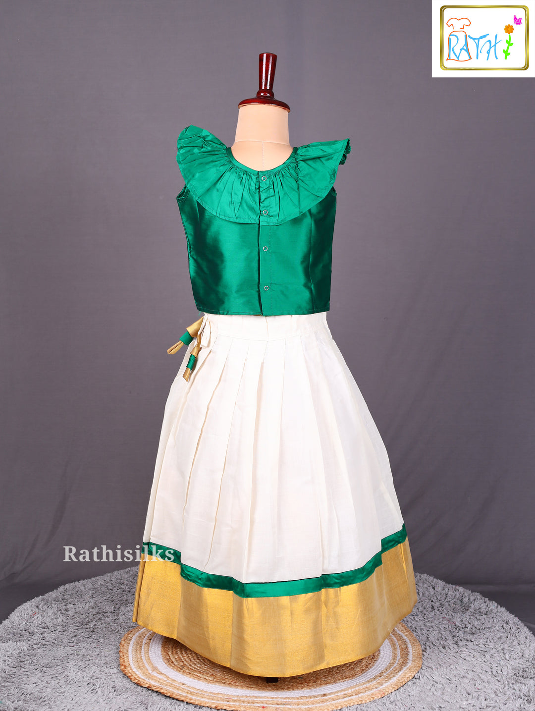 Karishma Top with Kerala Pavadai Set
