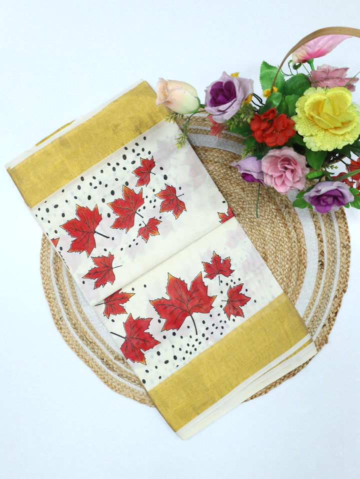 Cotton Kerala Print Saree
