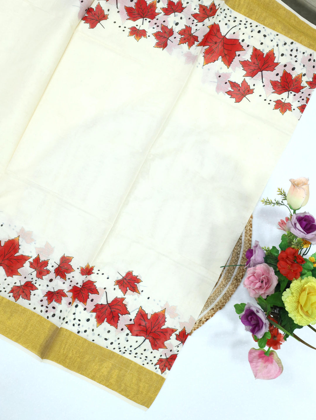Cotton Kerala Print Saree