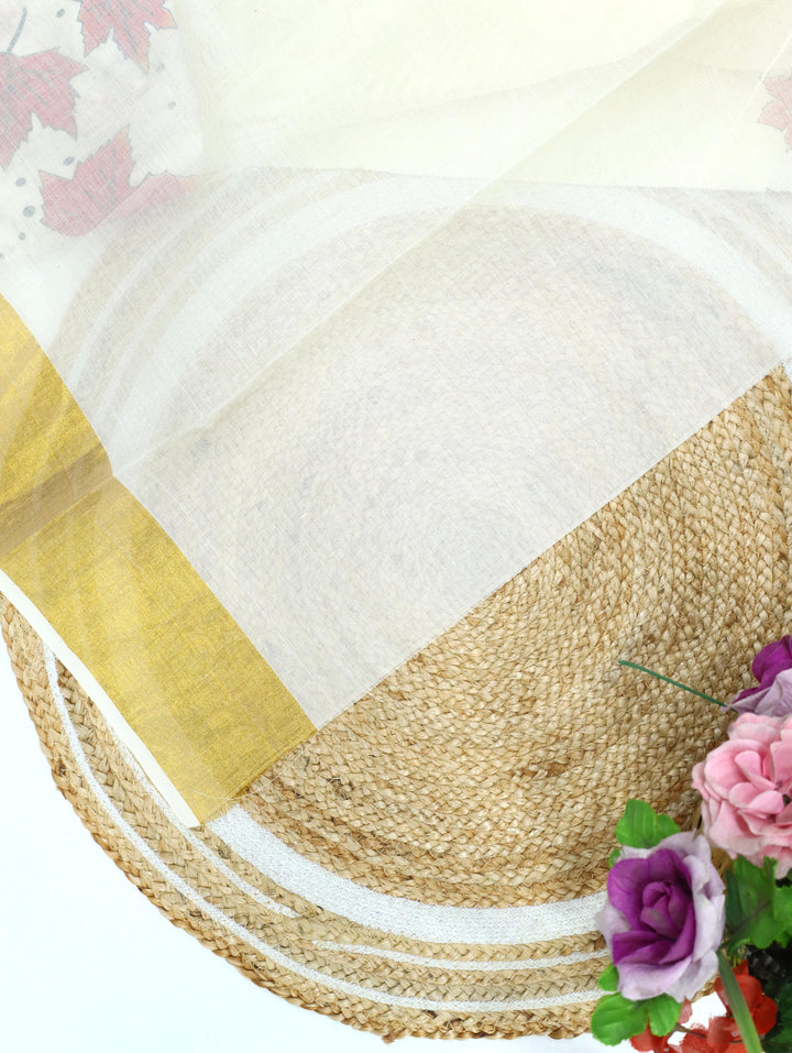 Cotton Kerala Print Saree