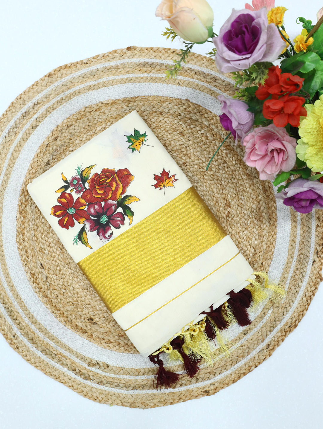 Cotton Kerala Print Saree