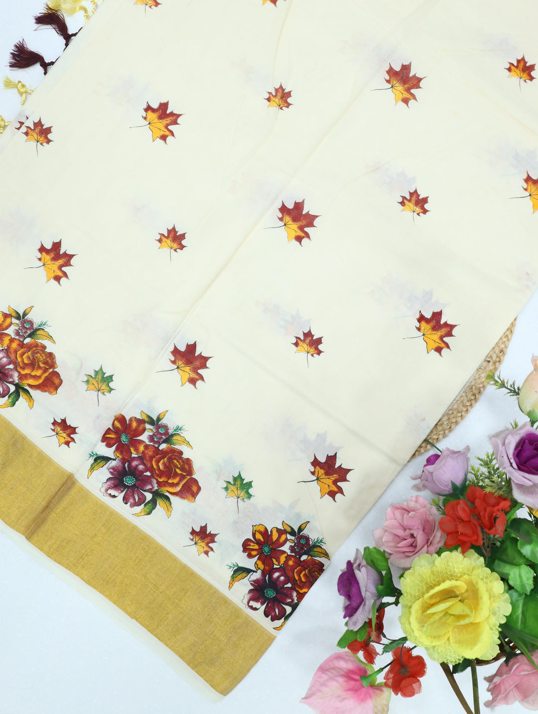 Cotton Kerala Print Saree