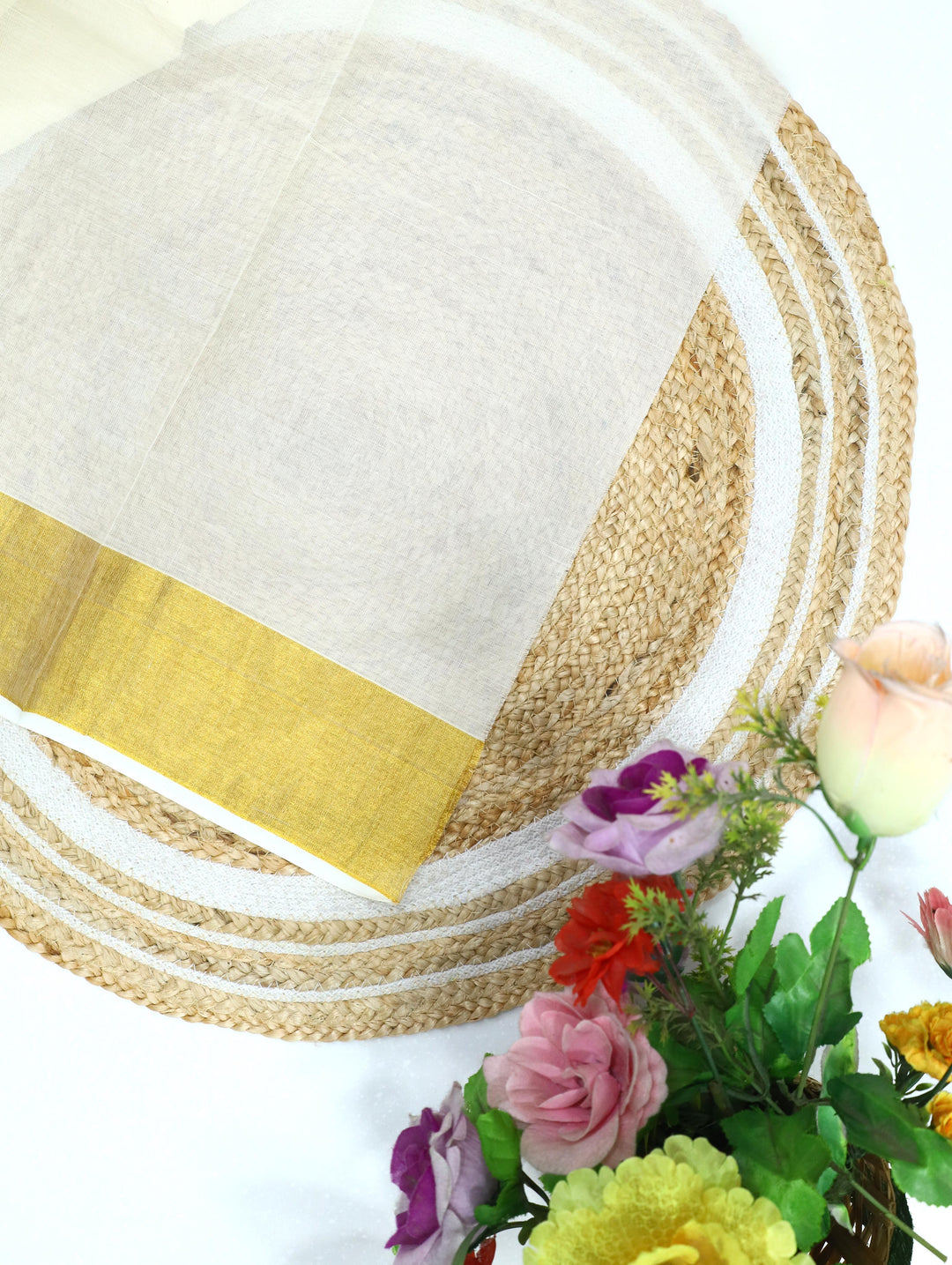 Cotton Kerala Print Saree