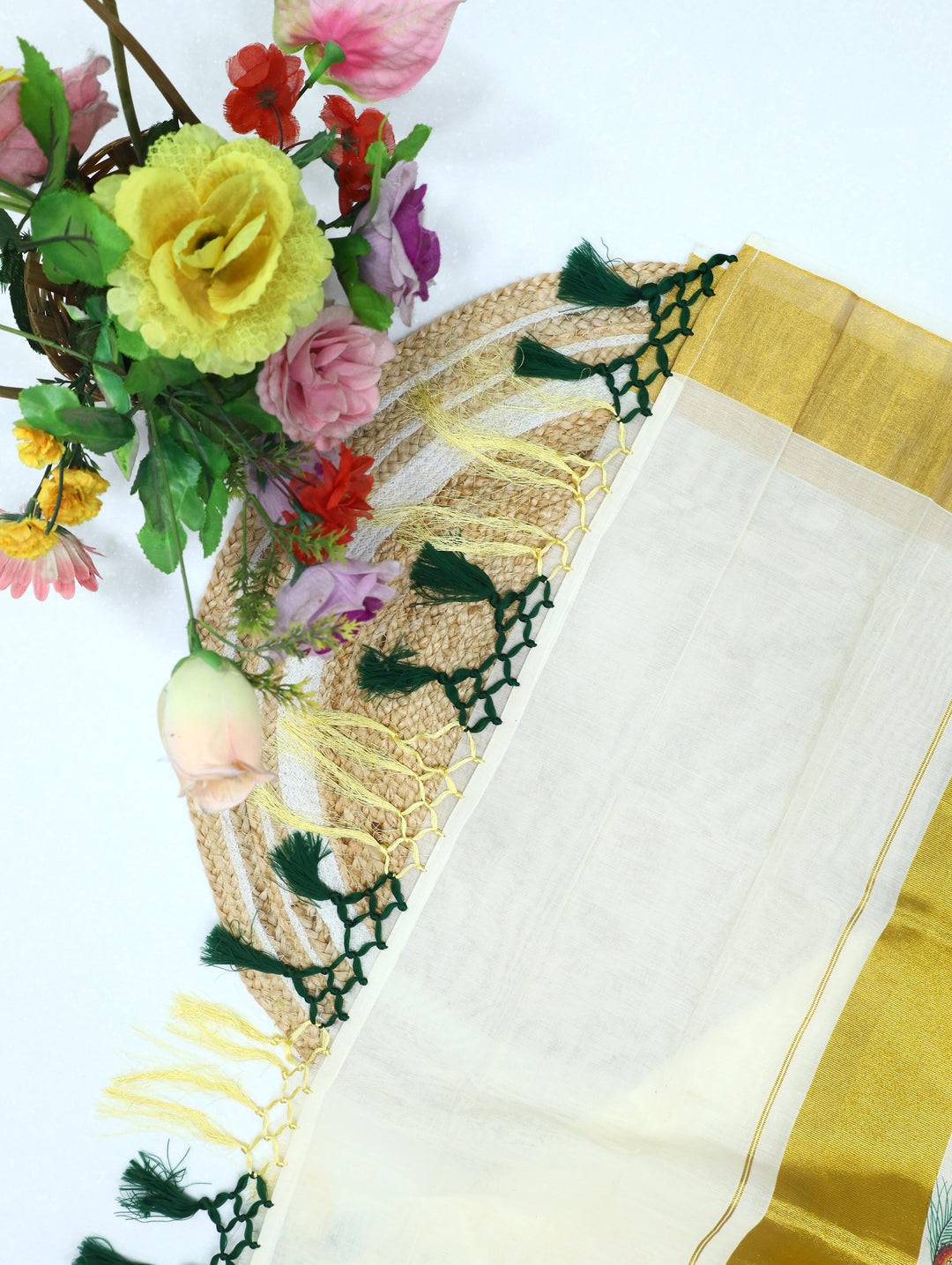 Cotton Kerala Print Saree