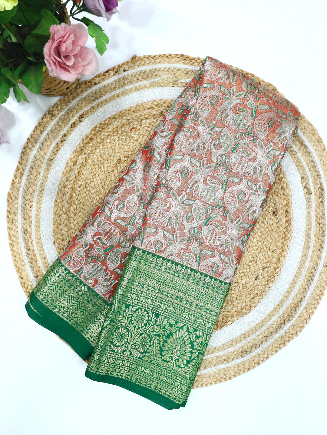 Art Korvai 2 Card All Self Saree
