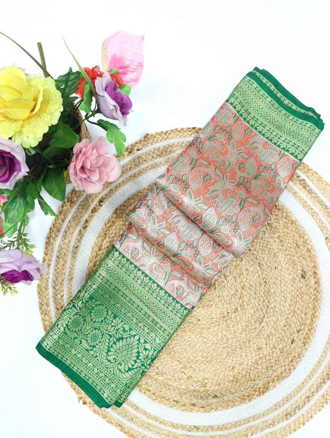 Art Korvai 2 Card All Self Saree