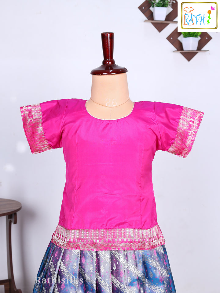 Karishma Top Art Silk Pavadai Set