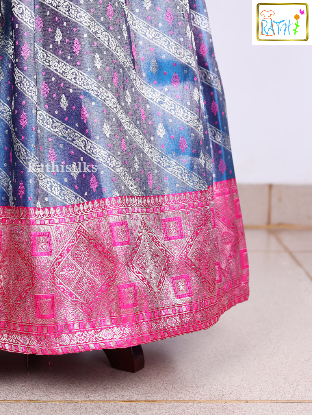 Karishma Top Art Silk Pavadai Set