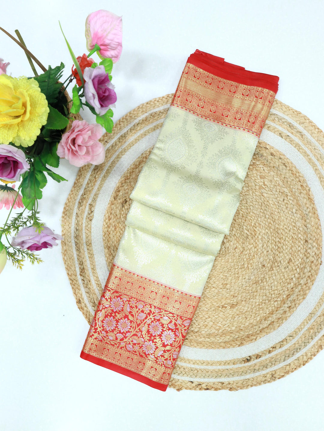 Art Meena Tissue Brocade Saree