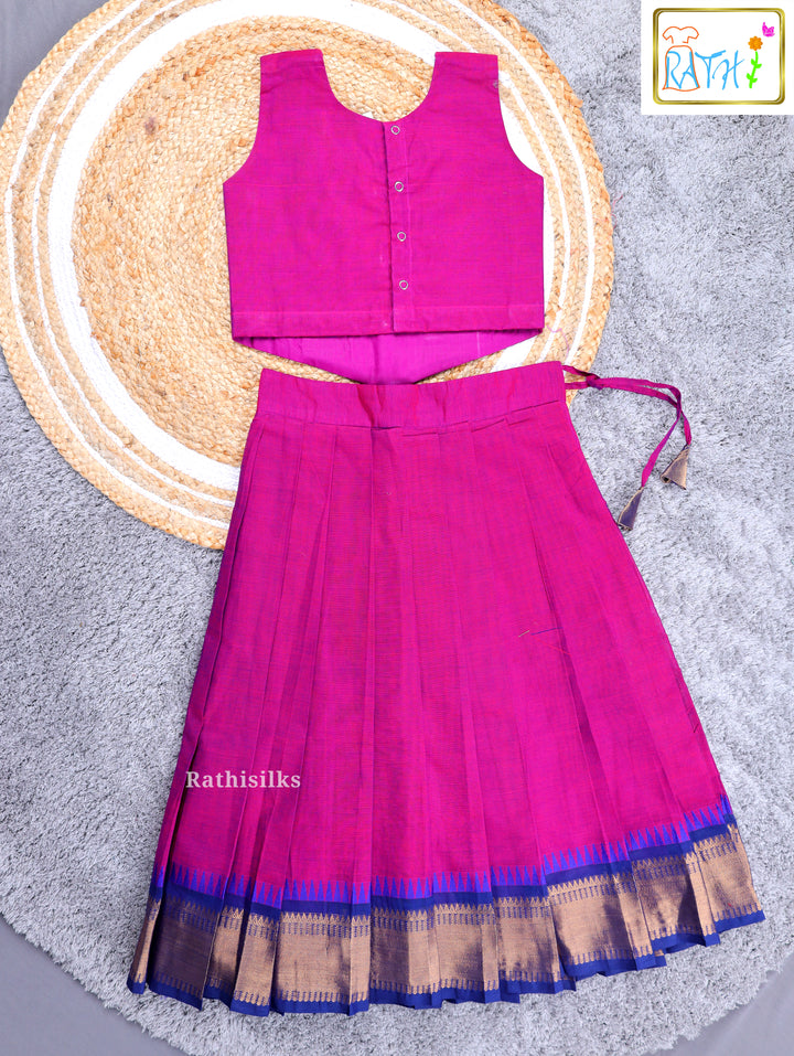 Traditional Purple Pavadai Sattai