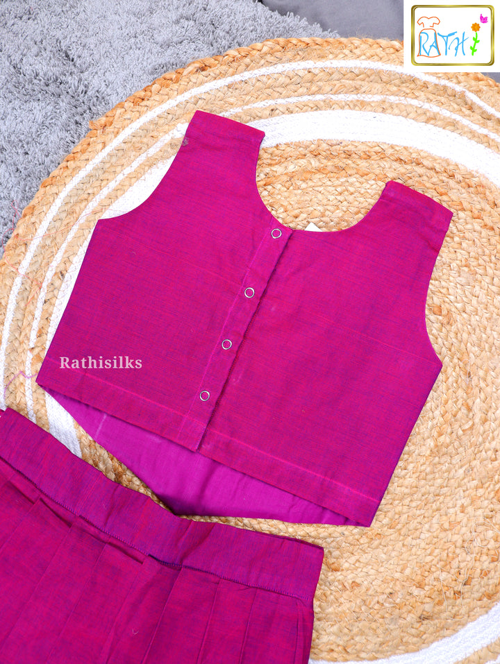 Traditional Purple Pavadai Sattai