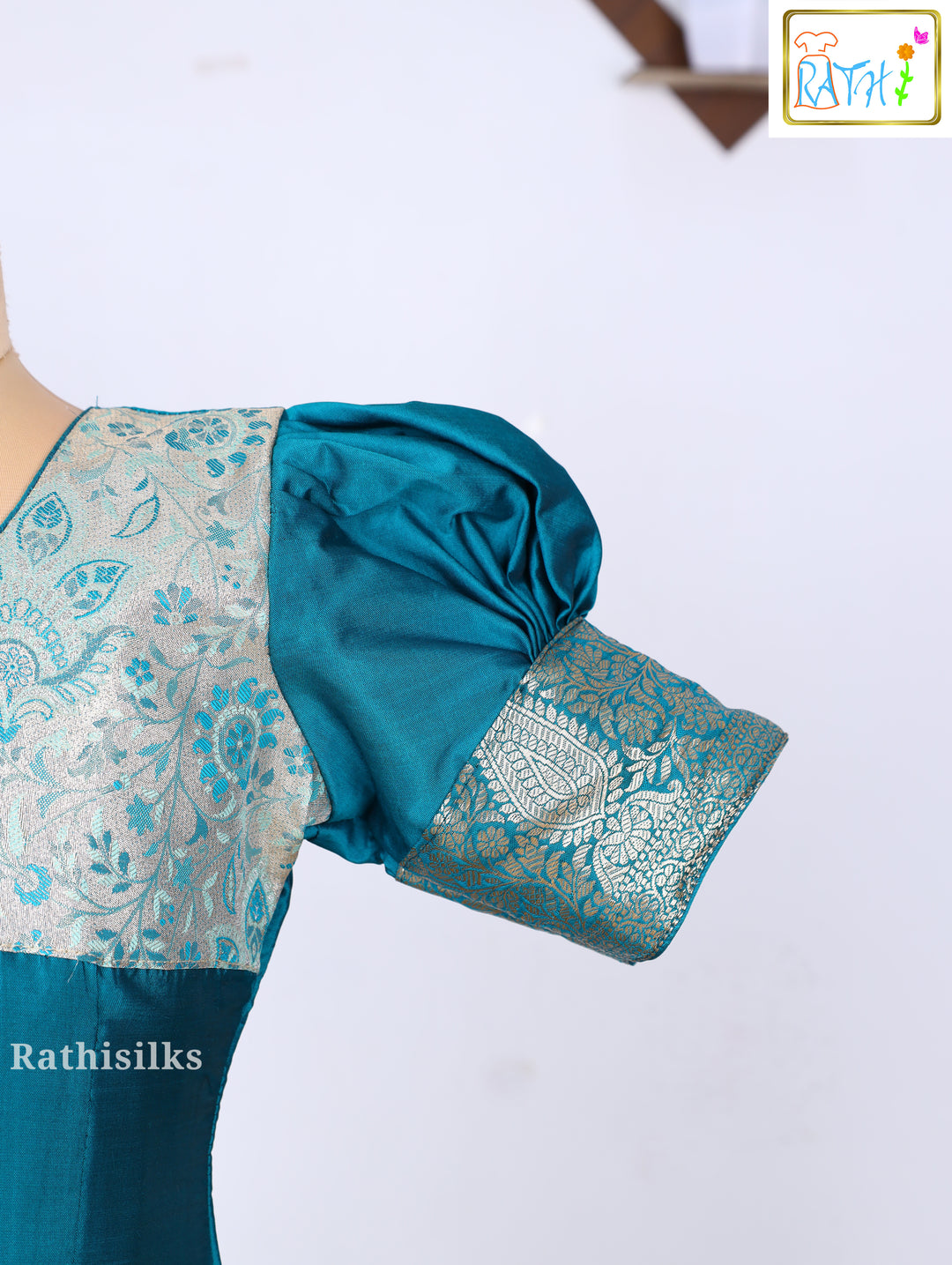 Karishma Top with Art Silk Pavadai Set