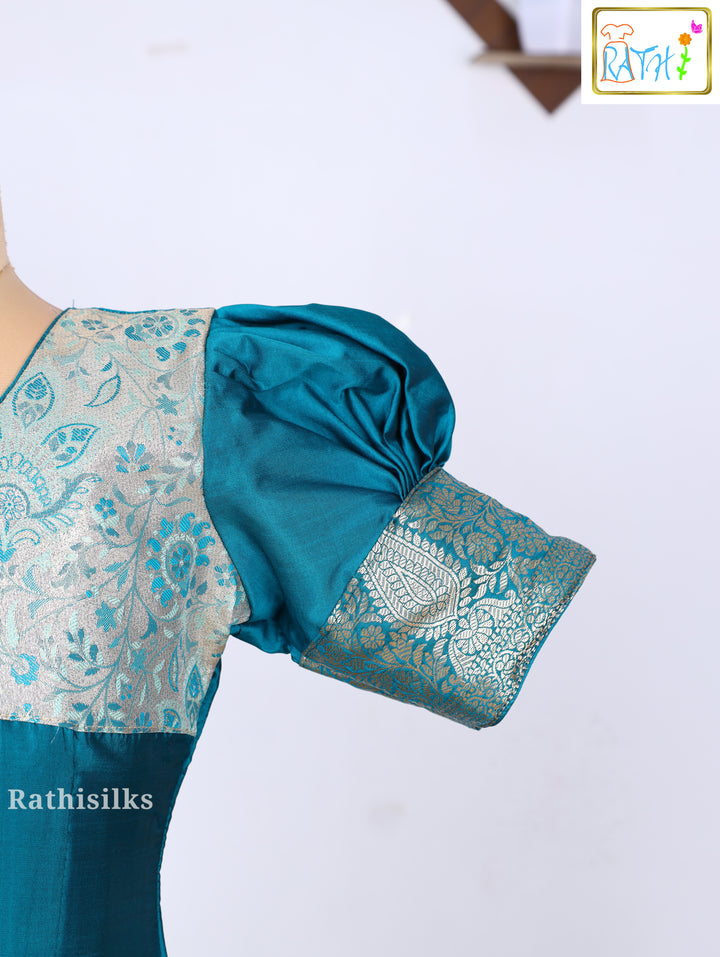 Karishma Top with Art Silk Pavadai Set