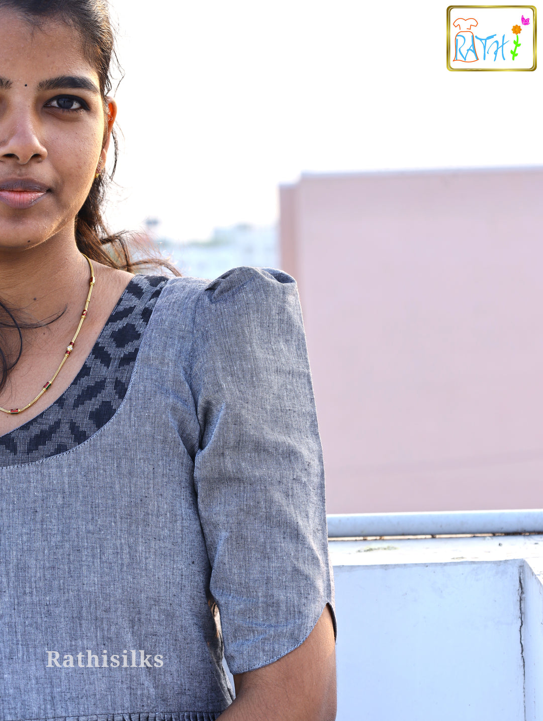 Elegant Cotton Long Gown