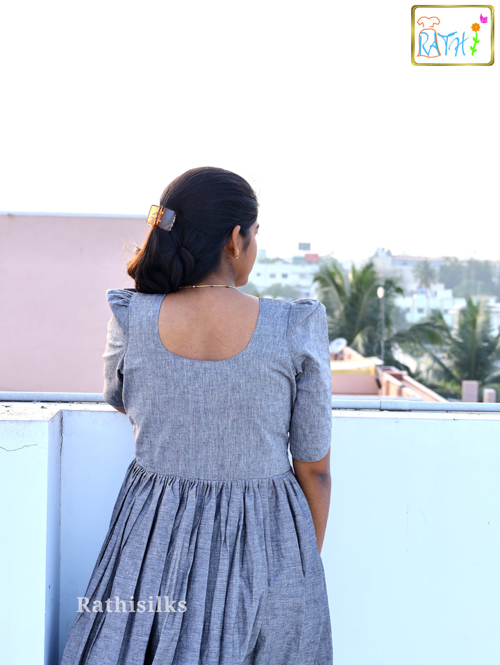 Elegant Cotton Long Gown