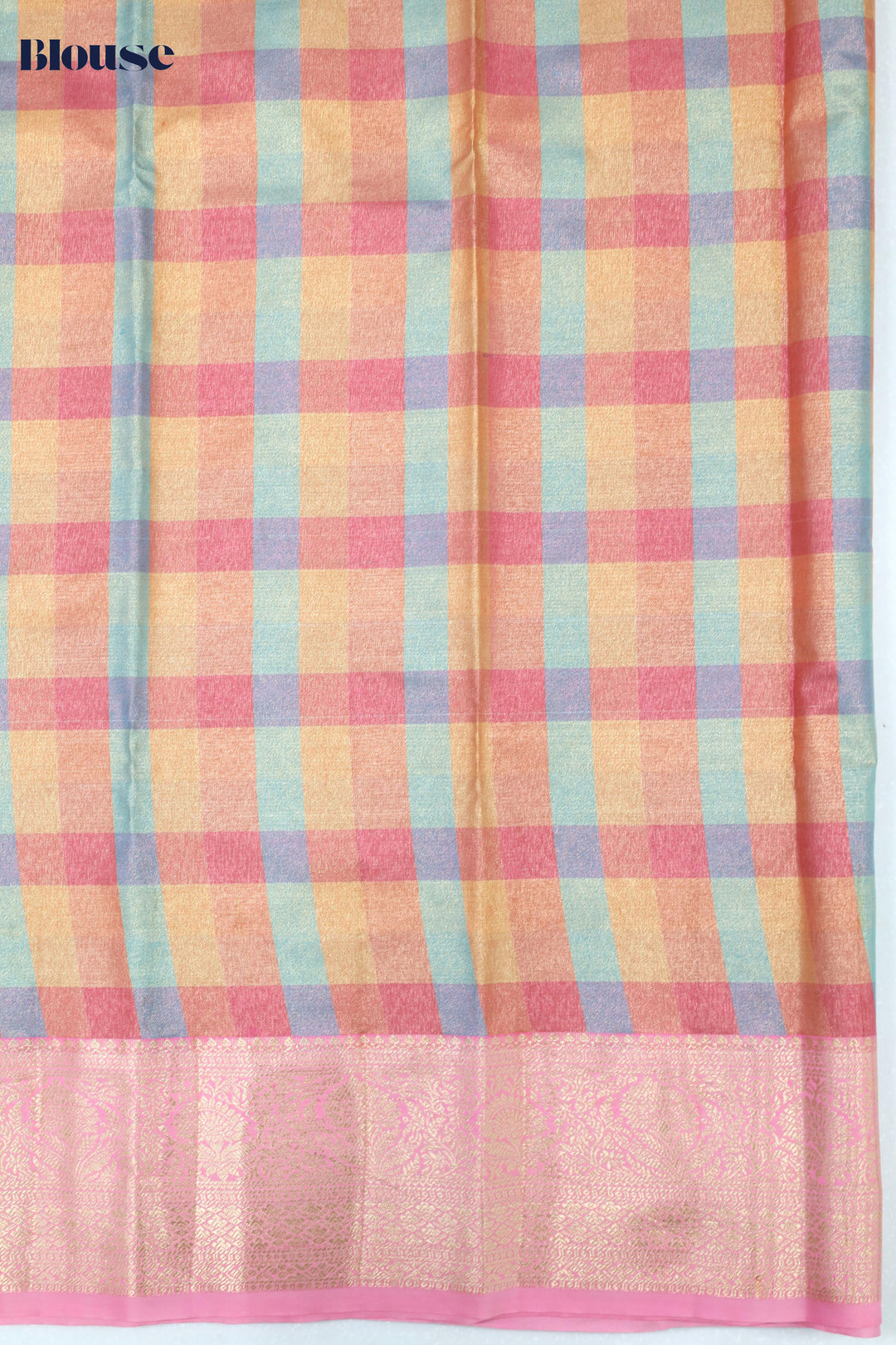 Art Saree Art kanchi Multi Check Saree