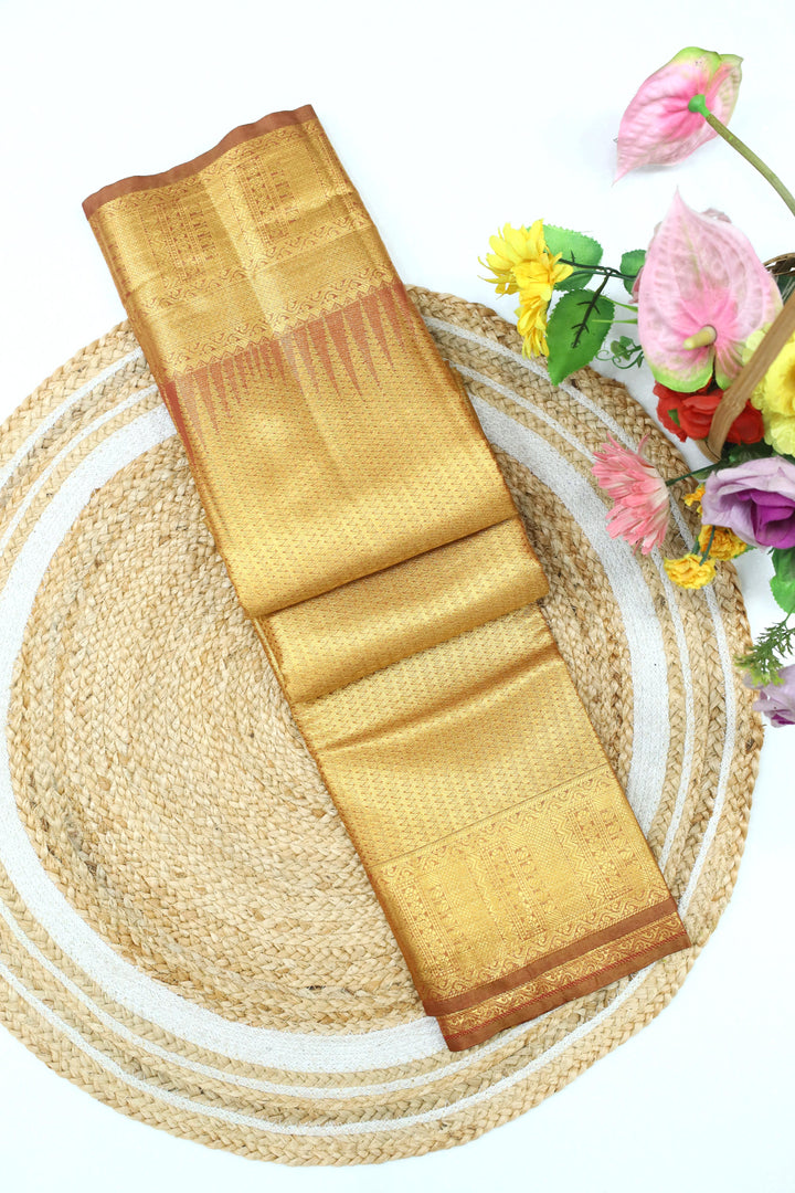 Art Saree Temple Tissue Brocade Saree
