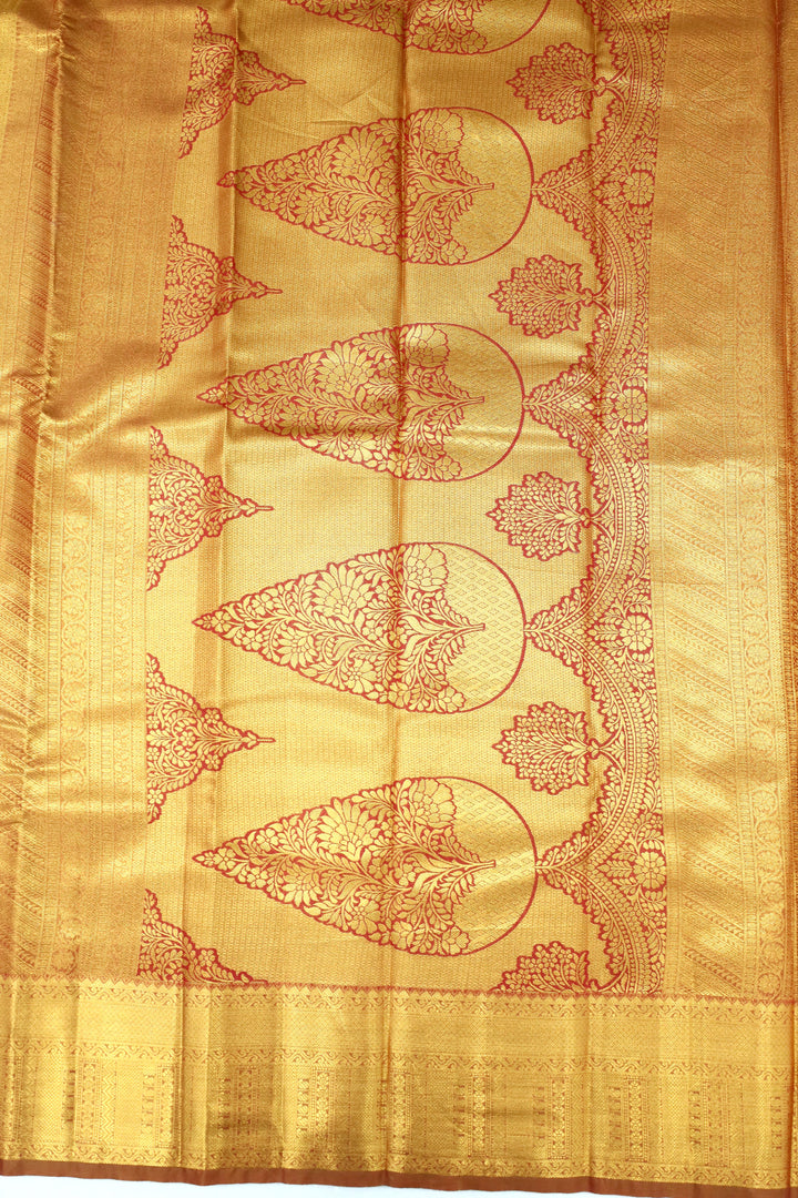 Art Saree Temple Tissue Brocade Saree