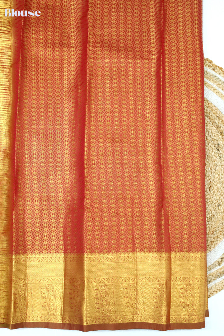 Art Saree Temple Tissue Brocade Saree