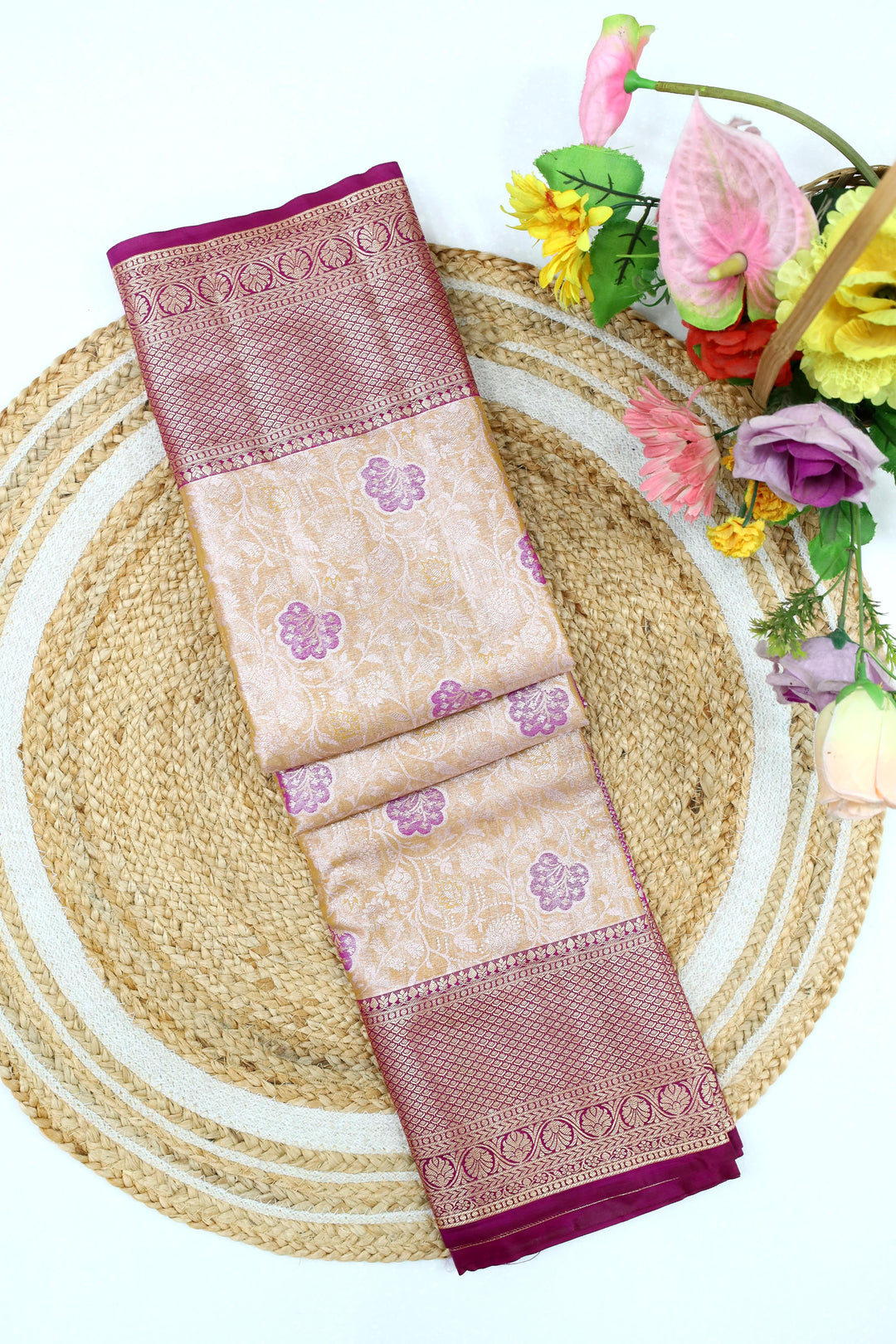 Art Saree 3 Finger Tissue