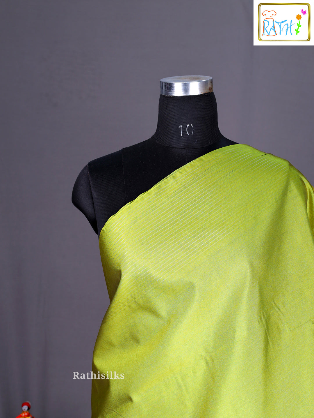 Green & Pink Art Silk Saree