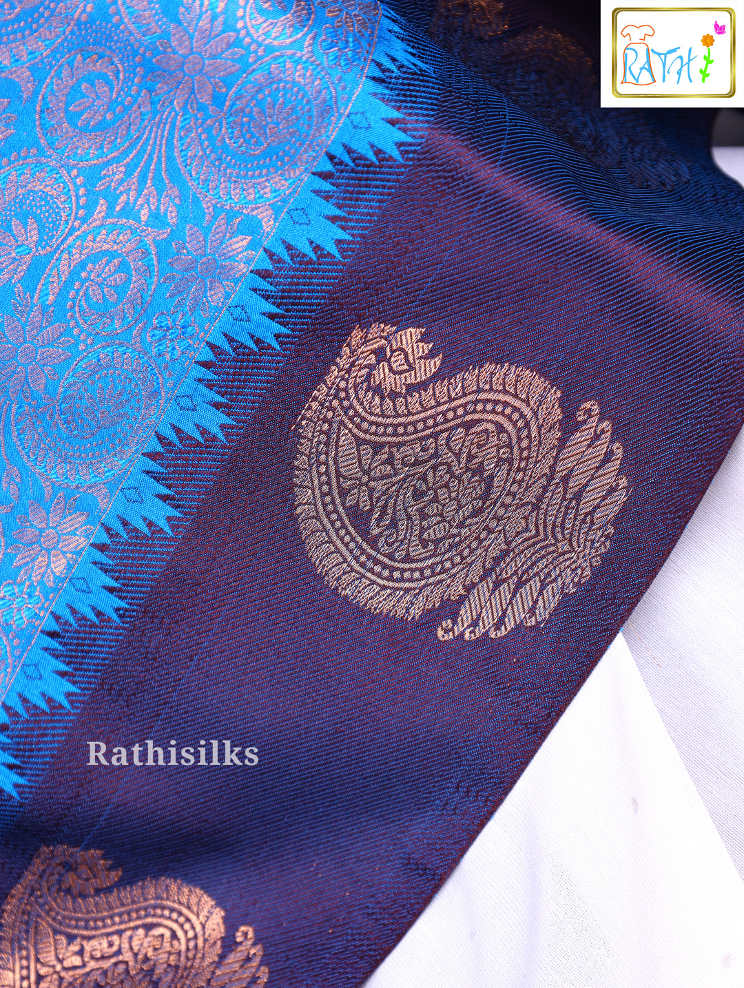 Blue Art Silk Saree