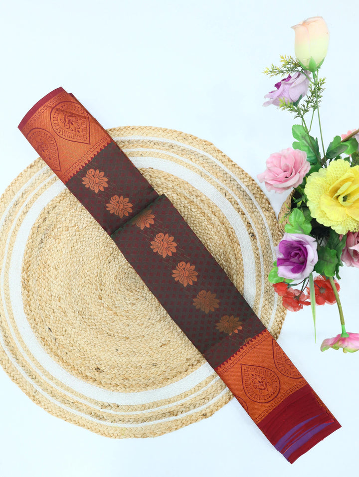 Draksha-Maroon Tana Art Saree