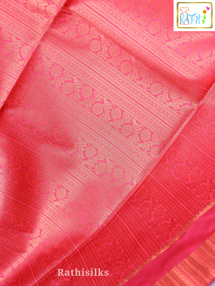 Pink Art Silk Saree