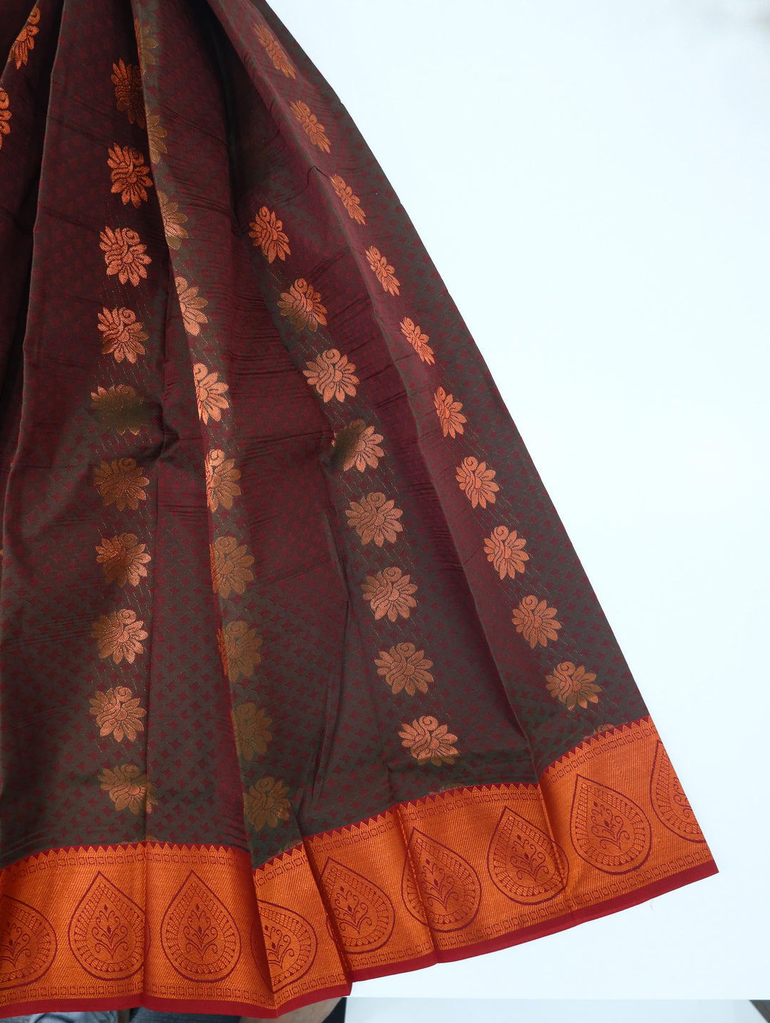 Draksha-Maroon Tana Art Saree