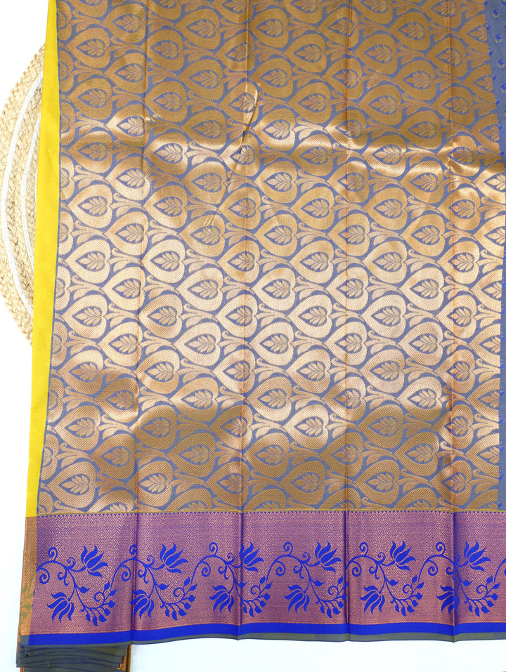 Haridra - Muted Yellew Tana Art Saree