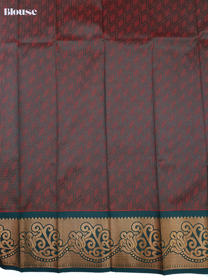 Gulabi-Rani Pink Tana Art Saree