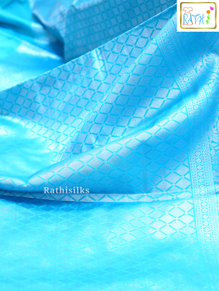 Navy Blue Art Silk Saree