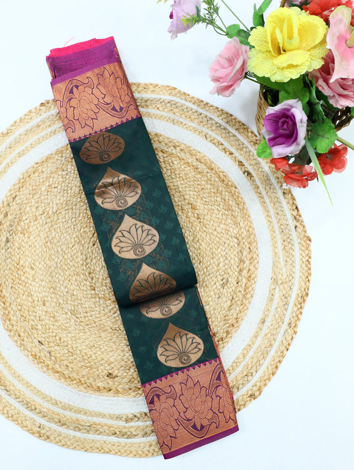 Marakatha- Deep Green Tana Art Saree
