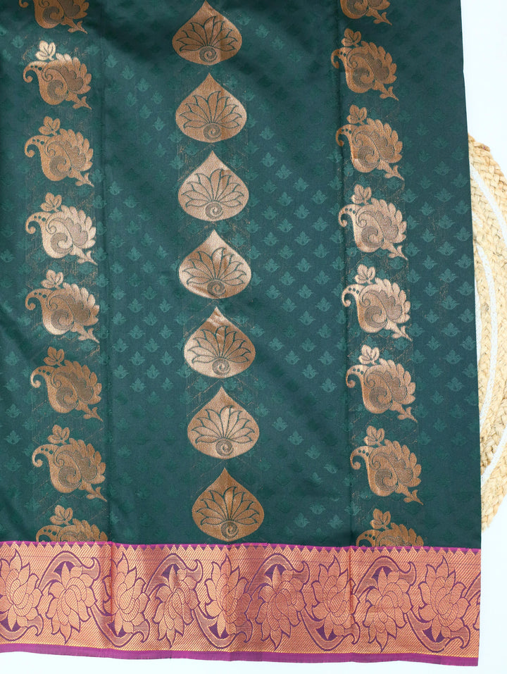 Marakatha- Deep Green Tana Art Saree