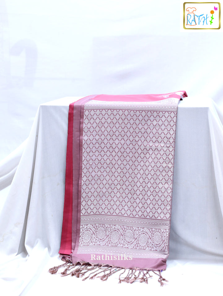 Vibrant Hot Pink Art Silk Saree