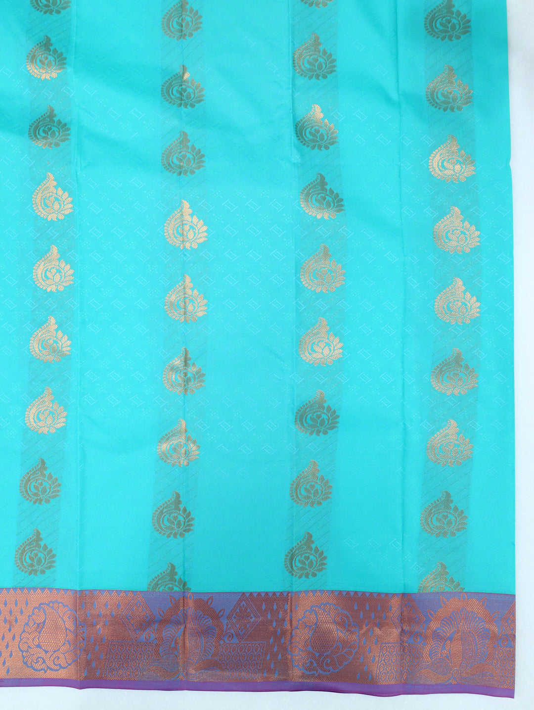 Sagara - turquoise Blue Tana Art Saree