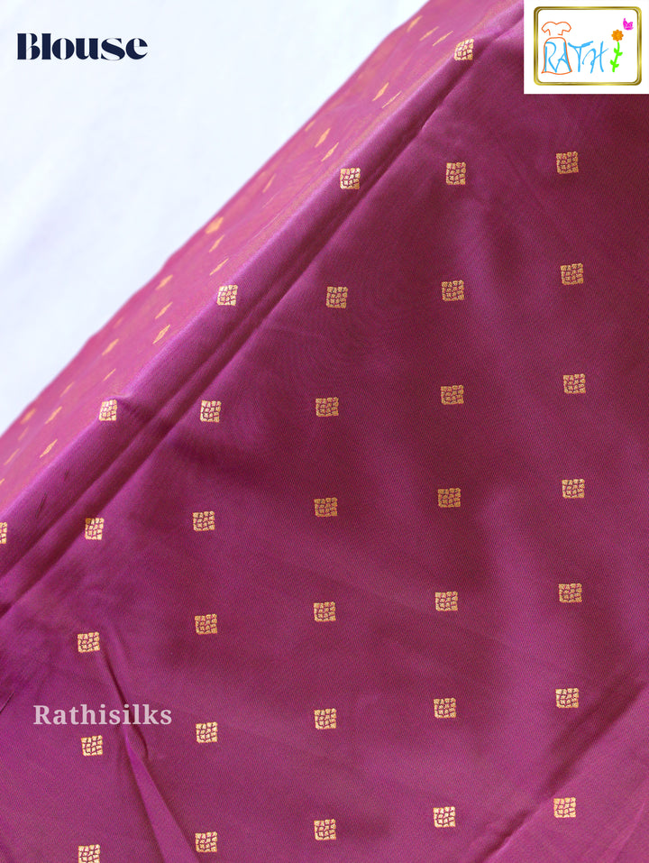 Orange Art Silk Saree