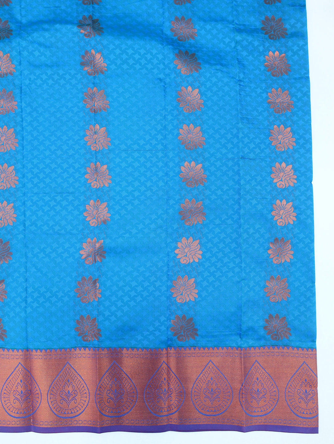 Mehgana - Ocean Blue Tana Art Saree