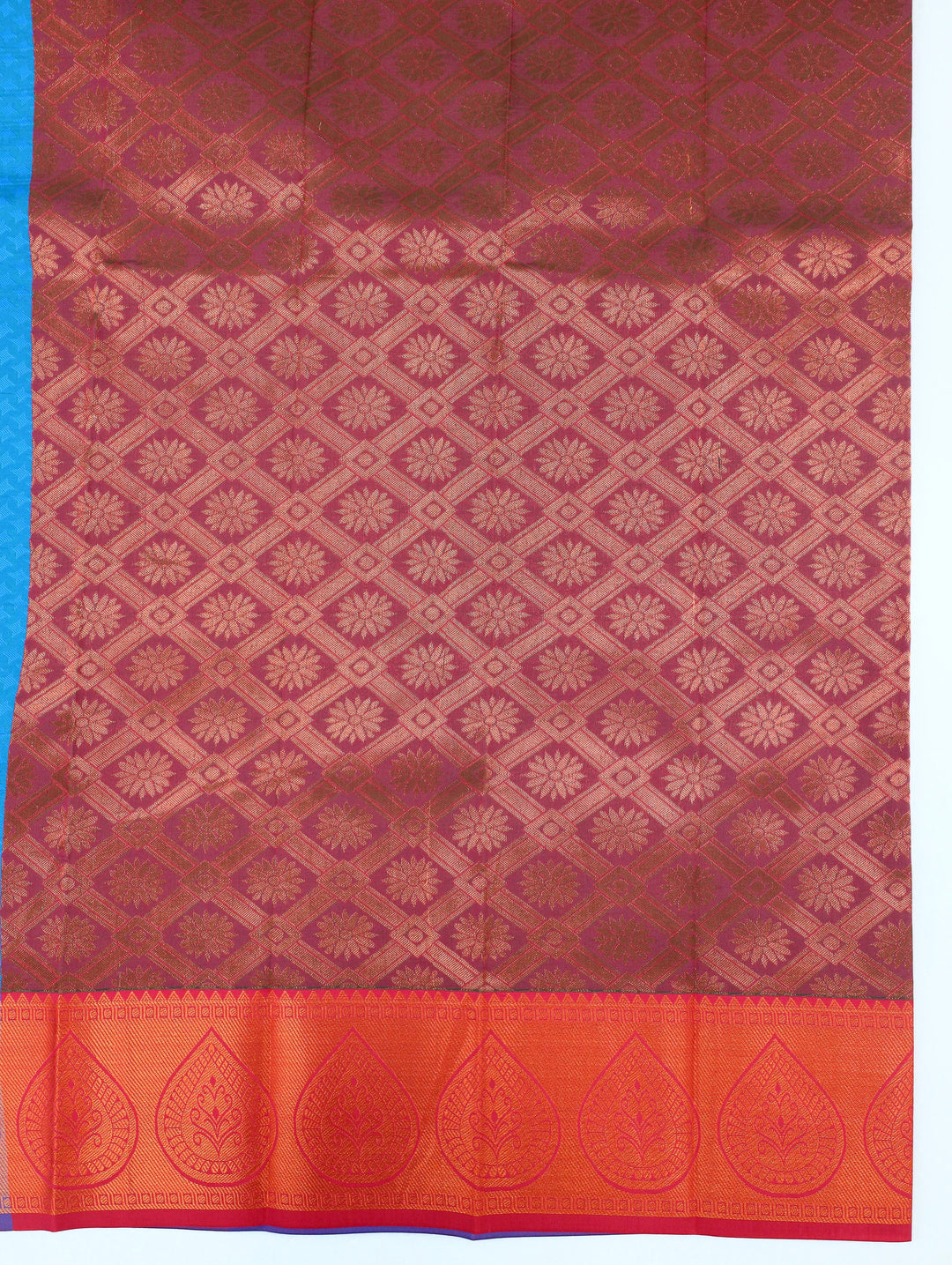 Mehgana - Ocean Blue Tana Art Saree