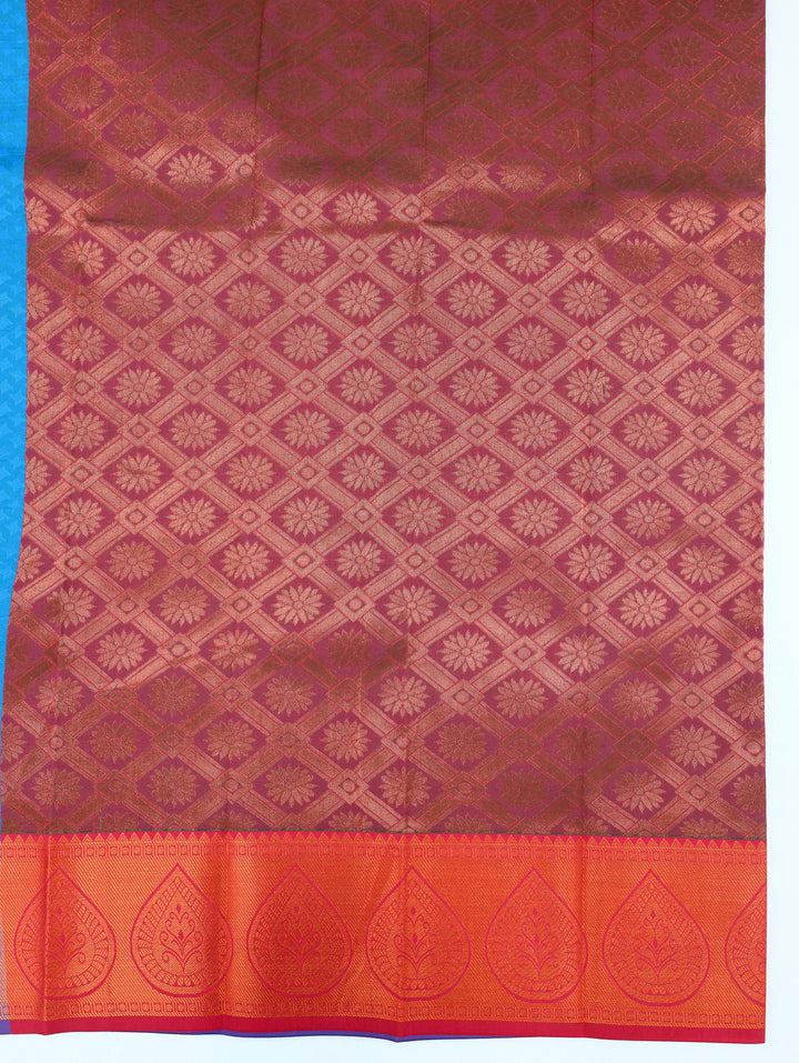 Mehgana - Ocean Blue Tana Art Saree