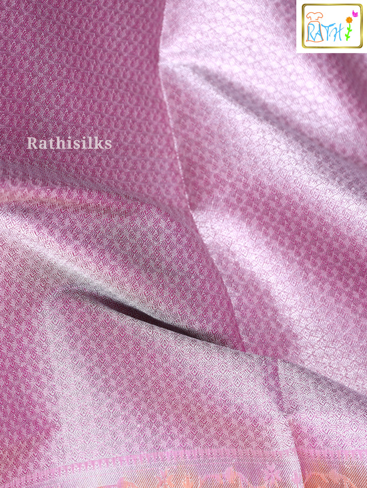 Trendy Peach Art Silk Saree