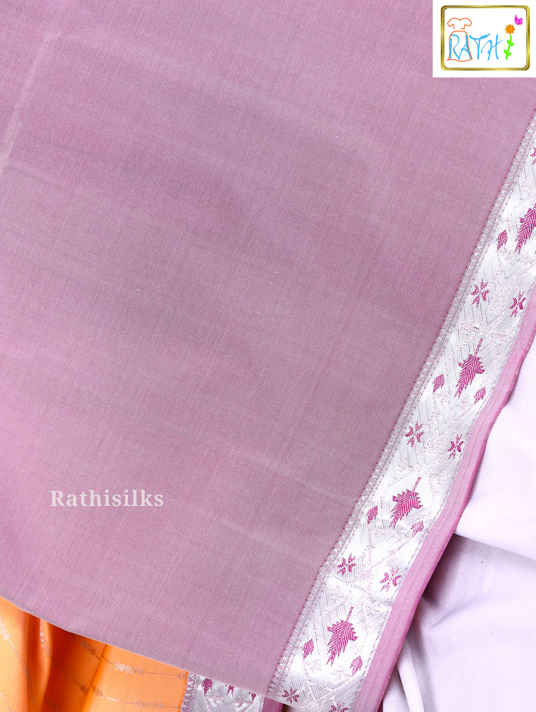 Trendy Peach Art Silk Saree