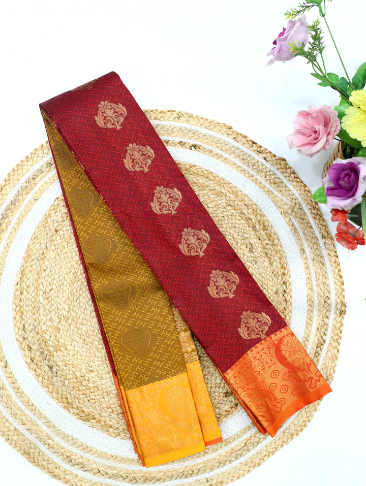 Sindhoora -Deep Maroon Tana Art Saree