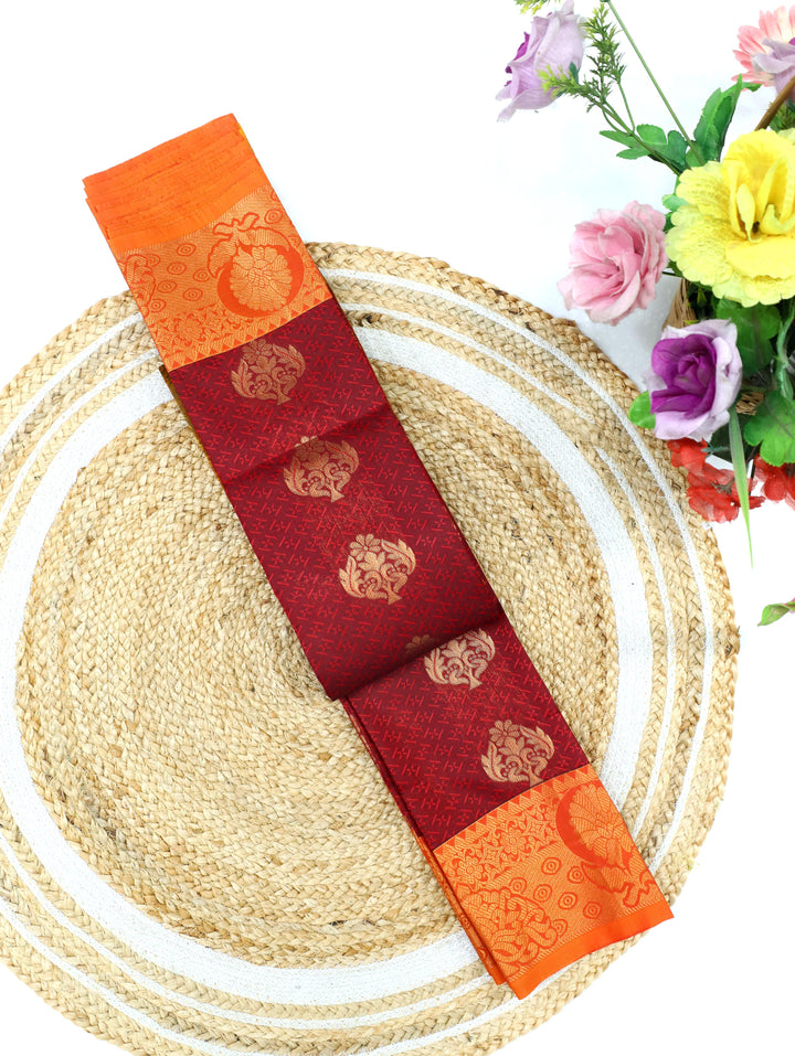 Sindhoora -Deep Maroon Tana Art Saree