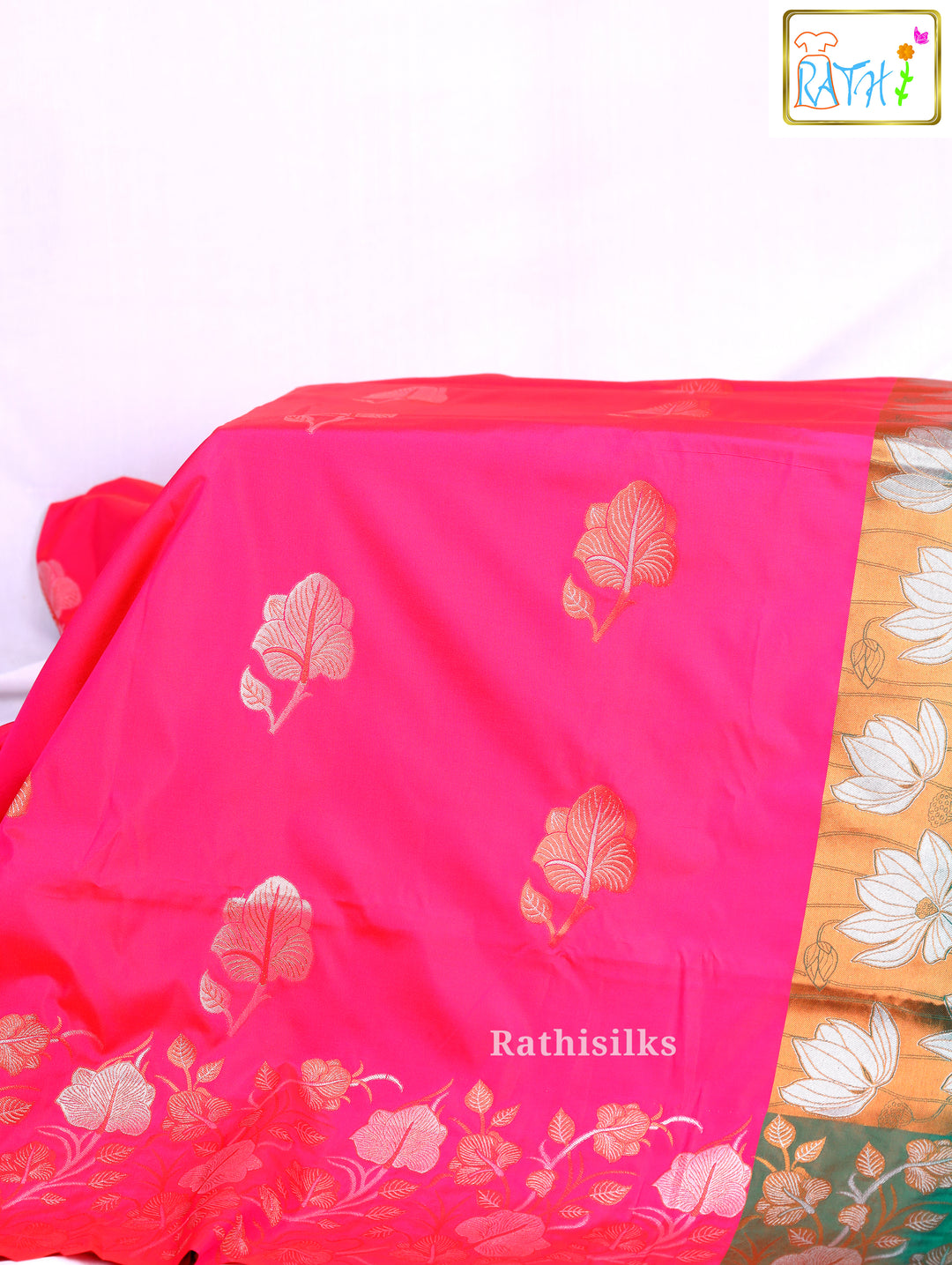 Pink Art Silk Saree