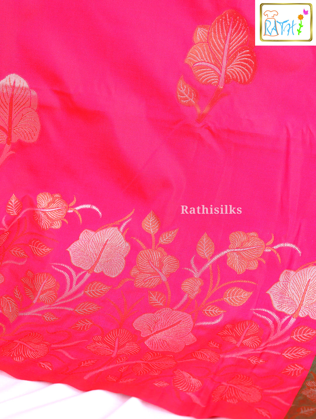 Pink Art Silk Saree