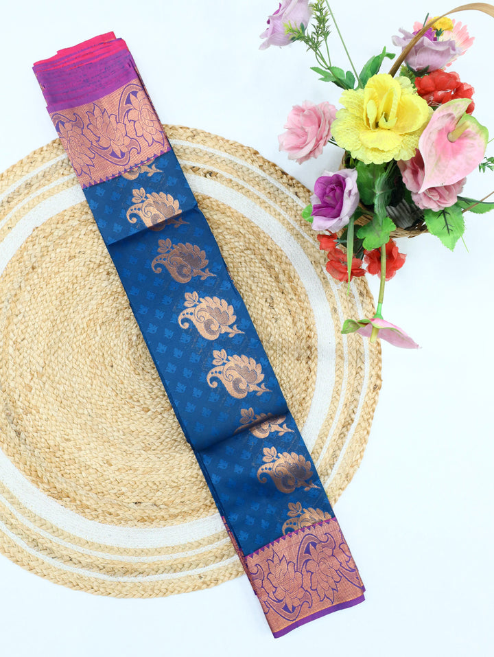 Nilakshi - Yale Blue Tana Art Saree