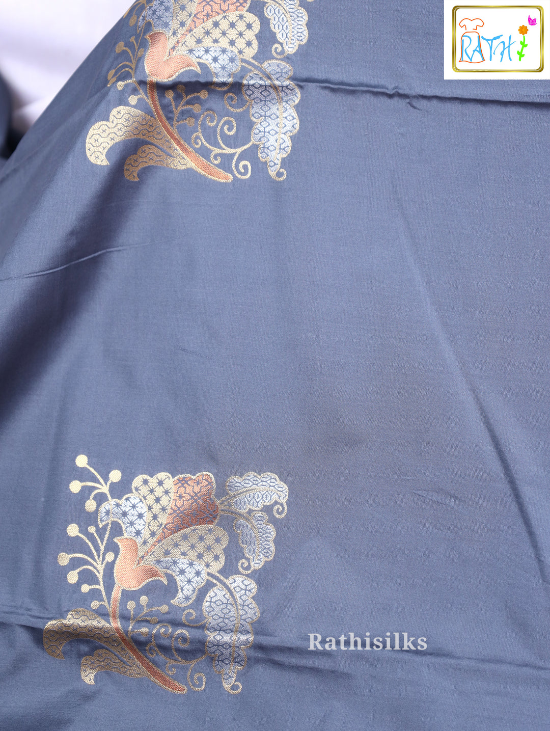 Trendy Grey Art Silk Saree